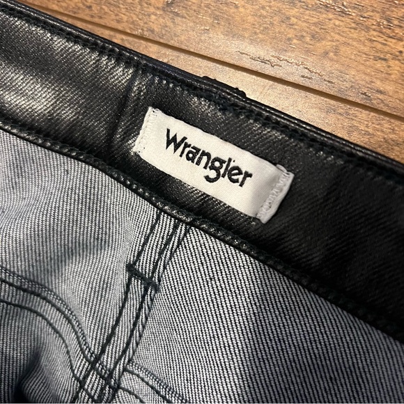 WRANGLER Walker Coated High Rise Slim Straight Leg Jeans Size 30 NWT - Picture 5 of 8